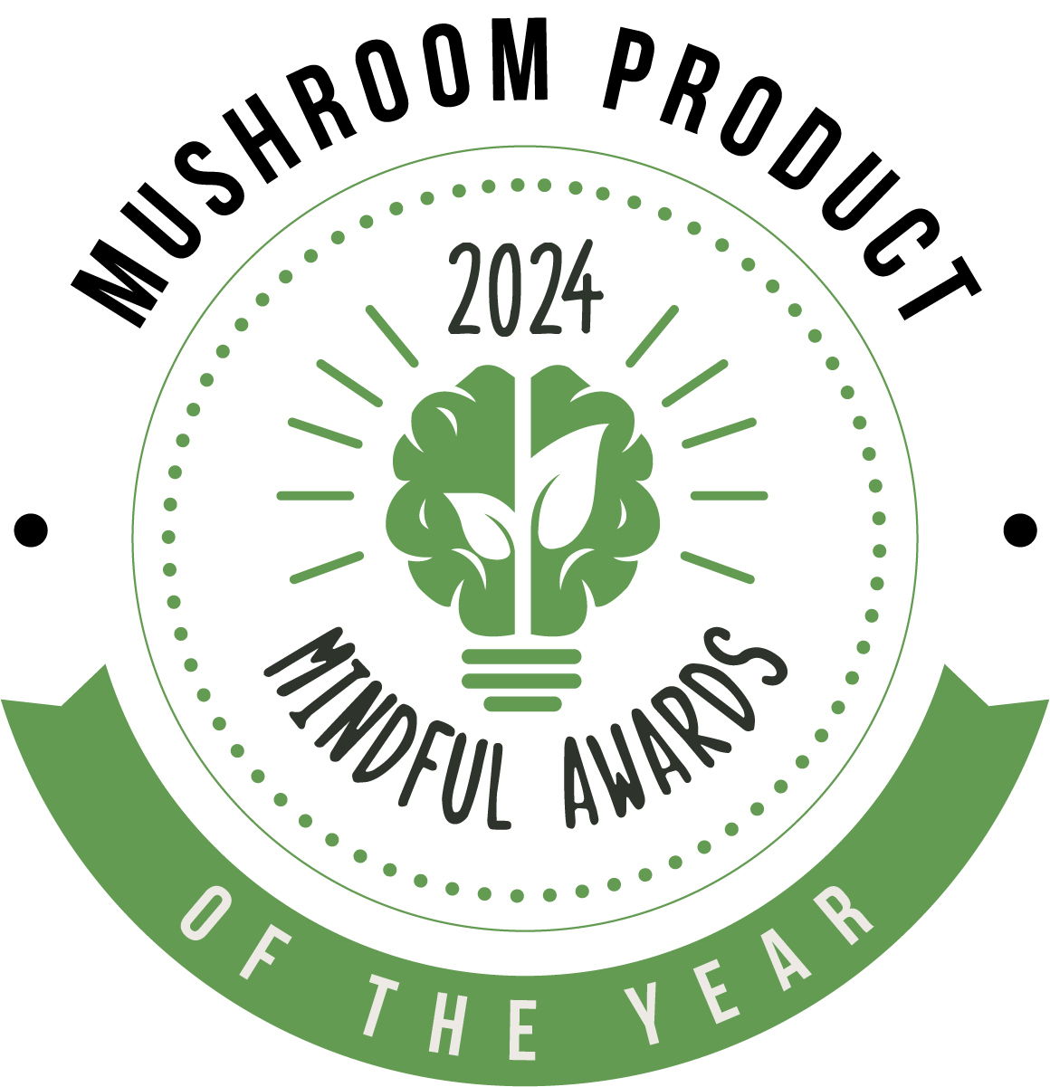 Mushroom Product of the Year badge